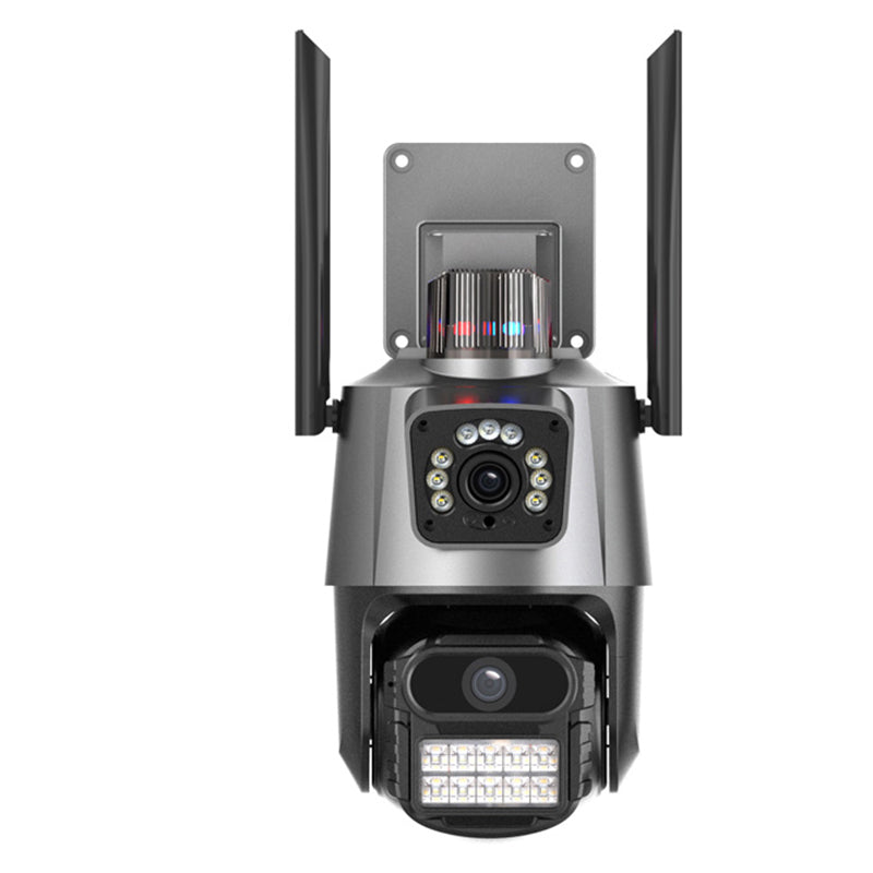 6MP 3K PTZ WiFi Camera Dual Lens Screen Intelligent Night Vision Motion Detection Two Way Intercom Record Playback CCTV Surveillance Security Camera ICSEE App