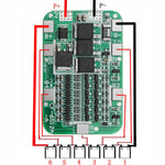DC 24V 15A 6S PCB BMS Protection Board For Solar 18650 Li-ion Lithium Battery Module With Cell