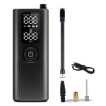 Multi-Function 120Psi Cordless Handheld Air Pump Portable Tire Inflator For Car Bicycle Motorcycle Tires Ball USB Charging With LCD Display Pressure Gauge