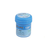 LinkMejor RL-404 Lead-free Solder Paste Low Temperature Melting Point 138 Degrees Tin Paste Phone PCB BGA/SMD Template Repair Tin