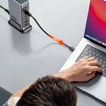 [GaN Tech] Bakeey WLX-F8L 660W 8-Port USB PD Charger 2USB-A+6USB-C PD QC3.0 FCP AFC Fast Charging with RGB Light Desktop Charging Station EU Plug US Plug for iPhone 16 16 Pro 15 14 13 Pro Max for Huawei Pura X for Xiaomi 15pro
