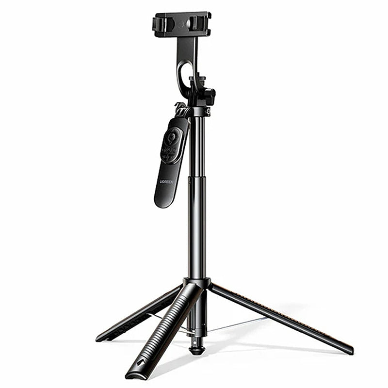 Ugreen LP1017 Auto Pops Up Tripod Selfie Stick 1.65m Extendable Bluetooth Remote 360° Rotation Universal Phone Camera Stand