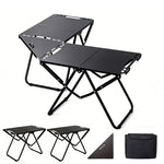 Xmund Camping Table, Outdoor and Sports Gear, Lightweight Portable Folding Tables, Carbon Steel Multifunctional Barbecue Tables, Free Assembly, Full Scene Compatible for Picnic and Barbecue
