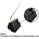 Mini SI4732 Stand PETG Carbon Fiber Material 3D Printed Design with Built in Sound Channel Compatible with DSP Radio Compact Lightweight Stable Support Structure
