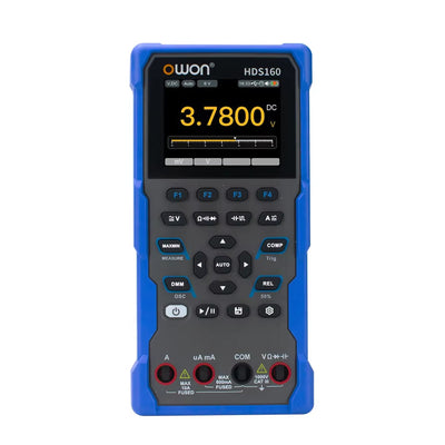 2in1 OWON HDS160 Oscilloscope Multimeter 60000 Counts True RMS 1MHz 1 Channel AC DC Voltage Current Tester 2.8" LCD CATIII 1000V
