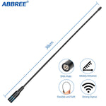 LinkMejor AR-771 SMA-Female AR-771C SMA-Male Antenna Dual Band VHF/UHF High Gain Soft Whip Antenna For Baofeng UV-5R BF-888S UV10R UV-13 Pro Radio