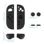 LinkMejor LinkMejor-NS2292 Switch2 Joycon Left and Right Handle+Joystick Caps Anti-slip Shockproof Silicone Protective Cover Precision Cutouts Easy Install Gaming Accessories