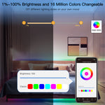MOES Tuya WiFi Smart LED Strip Light RGB5050 16 Million Colors Music Sync Dimmable Timer Function Voice Control with Alexa Google Assistant