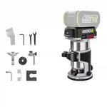 LinkMejor WU560 Cordless Brushless Trim Router 20V 10,000-30,000 RPM 6.35 mm Wood Router Without Battery