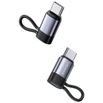 USAMS US-SJ677 AU17 PD30W iP to Type-C Aluminum Alloy Adapter Converter with Anti-lost Lanyard