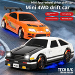 XQ 4063 RTR 1/64 2.4G 4WD Mini Drift RC Car LED Light Proportional Throttle Desktop Remote Control High Speed On-Road Racing Micro Vehicles Models Boys Gifts Toys
