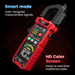 LinkMejor Direct KAIWEETS 602 Digital Clamp Meter AC/DC 600V 600A HD Color Screen Intelligent Mode Precision Tool for Safe Measurements