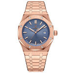 LinkMejor Men's Business Casual Watch Waterproof Luminous Date Stainless Steel Fashion Quartz Wristwatch