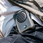 Mini Portable USB Rechargeable Fan 2000mAh Hanging Neck Waist Fan for Outdoor Camping Hiking Climbing Running Sports