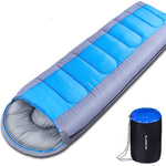 Xmund 1800g / 2400g Camping Sleeping Bag For -5~20℃ Temperature, Ultralight Waterproof 4 Season Warm Envelope Backpacking Sleeping Bags for Outdoor Traveling Hiking