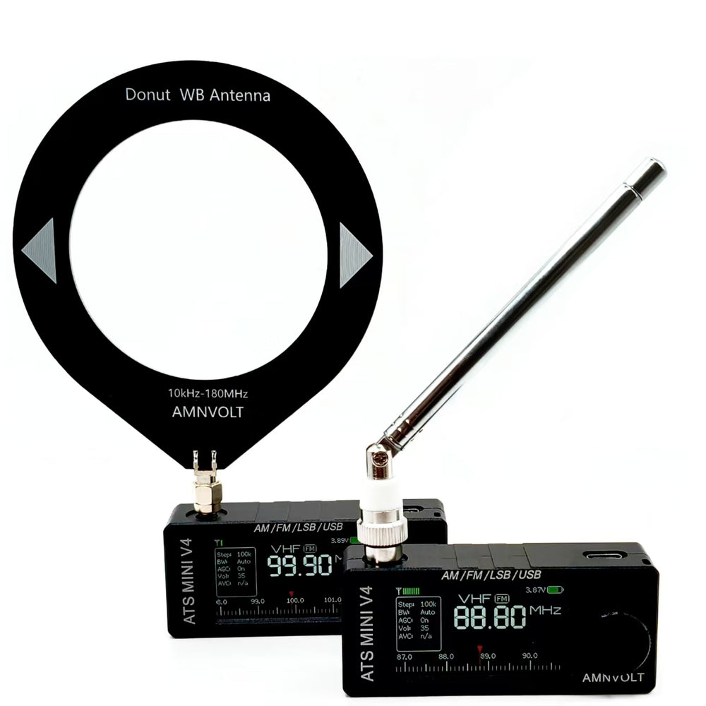 LinkMejor V4 ATS Mini SI4732 Radio CNC Metal All Band Receiver CNC Metal DSP AM FM SSB LSB USB Hi-Z Circuit