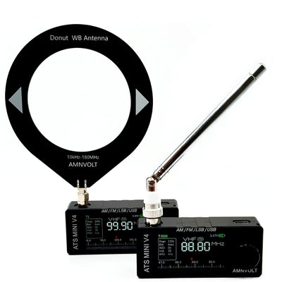 LinkMejor V4 ATS Mini SI4732 Radio CNC Metal All Band Receiver CNC Metal DSP AM FM SSB LSB USB Hi-Z Circuit