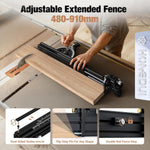 LinkMejor HD-MG21 Precision Miter Gauge For Table Saw With Extended Fence And 0.02mm Micro Adjustable Flip Stop Router Table Precision Angle Setting