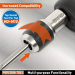 2PCS Adjustable Jaw Tap Set 3/8" Drive Premium Steel Fits Taps Reamers High-Quality Versatile Tool