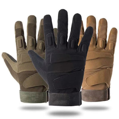 LinkMejor Cycling Protective Gloves Breatheable Anti-slip Full Finger Outdoor Sports Tactical Gloves for Climbing Mountaineering