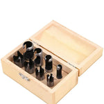 8 Pcs Carbon Steel Wood Plug Cutter Set Woodworking Drill Bits Round Shank Straight and Tapered Taper Cutting Tool