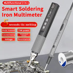 LinkMejor N2 Smart Soldering Iron Multimeter 75W High Power Adjustable Temperature OLED Display Type C Fast Charging Professional Tool