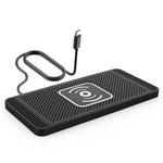 15W Car Wireless Charger Fast Wireless Car Charger Silicone Pad Stand for Smart Phones for iPhone 16 16 Pro 15 14 13 for Huawei Pura X for Xiaomi 15 Ultra for Samsung Galaxy S25 Ultra