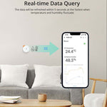 LinkMejor SNZB-02P Wireless Zigbee3.0 Temperature Humidity Sensor Smart Home Alert Works with LinkMejor iHost NSPanel Pro ZB Bridge Pro ZBDongle-E