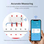 Zemismart 3 Phase WiFi Energy Meter Smart Power Consumption Monitor Max 63A Measure Alarm 208V-415V works with Tuya Smart Life App