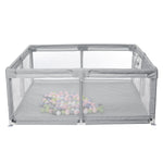 Bioby 1.5X1.5M Children's Playground furniture Baby Playpen Bed Barriers Safety Modular Folding Baby Park Baby Crib Ball Pool Accessories
