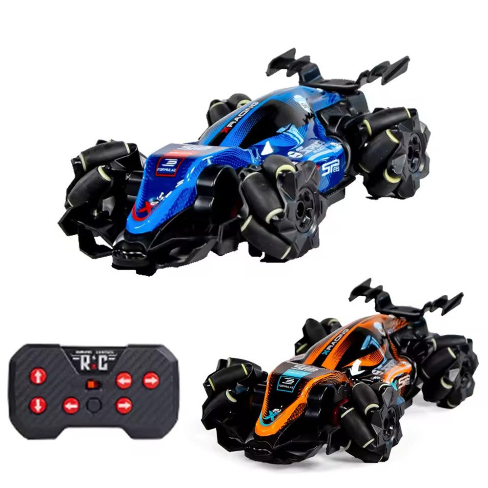 LinkMejor Q239 RTR 1/40 2.4G 2WD Mini RC Car Formula Racing Stunt Remote Control Drift LED Light 360° Rotation Desktop Portable Vehicles Models Toys