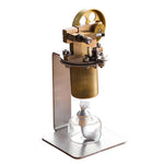 LinkMejor QX-M-ZQJ-06 Mini Copper Boiler Steam Engine Stirling Engine Model Physics Experiment Science Discovery Production Invention Gift Collection Toys