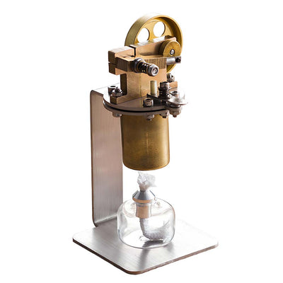 LinkMejor QX-M-ZQJ-06 Mini Copper Boiler Steam Engine Stirling Engine Model Physics Experiment Science Discovery Production Invention Gift Collection Toys