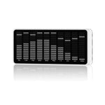 AK1016 Music Spectrum Dual-Power Port Multi-Band LED Display Adjustable Audio Spectrum Analyzer with 3.5mm AUX Input