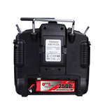LinkMejor GNB 7.4V 2500mAh 5C 2S LiPo Battery XT60 Plug XH2.54 Plug for Frsky Taranis X9D Plus