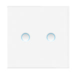 MOES Matter Protocol Tuya Smart Light Switch WiFi Concave Glass Panel Timing Function Voice Control with Alexa/Google/Apple Home/SmartThings Neutral Wire Needed