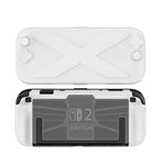 LinkMejor Case Ergonomic Handle Grip Cover Shockproof Handheld Game Console Case Anti-Drop Anti-Slip for Nintendo for Switch 2 Case