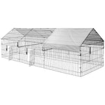 PawGiant 130'' Poultry Chicken Coop Hen House Hutch Backyard Run Nesting Box Outdoor Cage