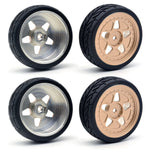 4PCS ZD Racing EX16 S16 1/16 RC Car Spare Tires Wheels Metal Rims 6630 Vehicles Models Parts Accessories
