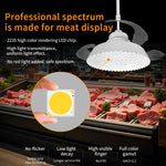 Elfeland E27 LED Fresh Food Fan Light with Retractable Blades 6000K Color Temperature Ra95 4-Speed Wind Remote Control Celling Fan Lamp
