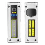 LinkMejor COB LED Flashlight 2000mAh 7Gear Double Light Source Flashlight Mini Torch Magnet Emergency Power Bank Portable Outdoor Camping Light