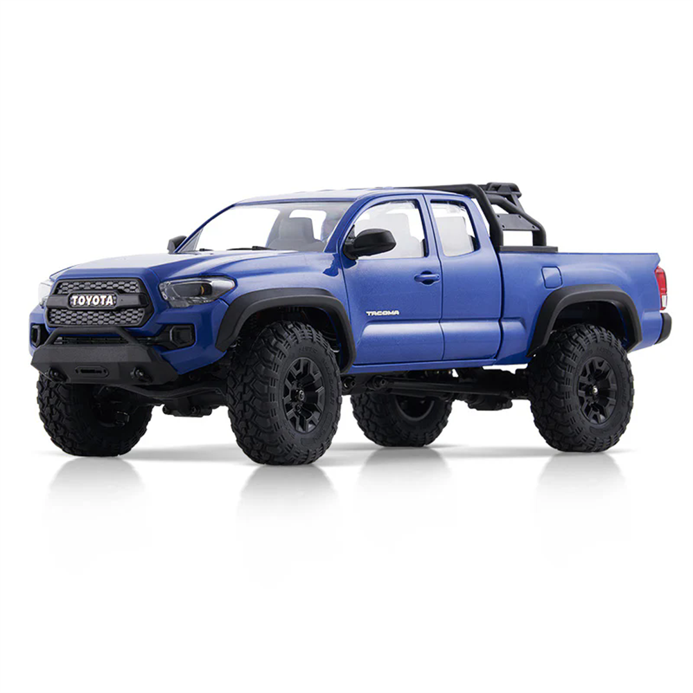 LinkMejor FCX24M for TOYOTA TACOMA RTR 1/24 2.4G 4WD RC Car Officially Licensed Two Speed Off-Road Truck LED Light All-New Metal Ladder-Frame Chassis Gears Shocks Vehicles Models Toys