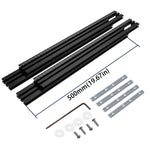 LinkMejor Trimming Machine Guide Rails 400mm-800mm Adjustable Backing Auxiliary Guide Bracket Aluminum Alloy Milling Groove Engraving Guide Rail
