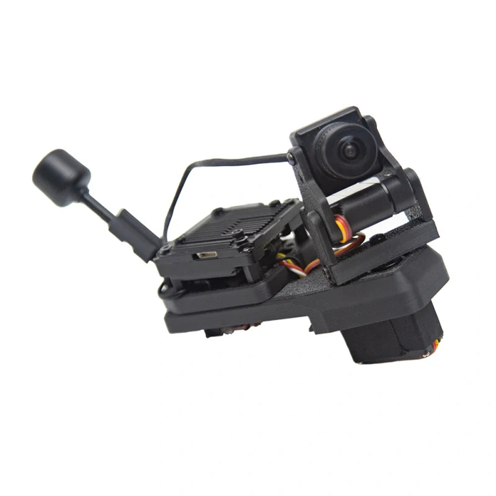 LinkMejor Quick-release Servo Gimbal V2 with Head Tracking Compatible with DJI O3 O4 Vista Walksnail Avatar for FPV Airplane Fixed Wing
