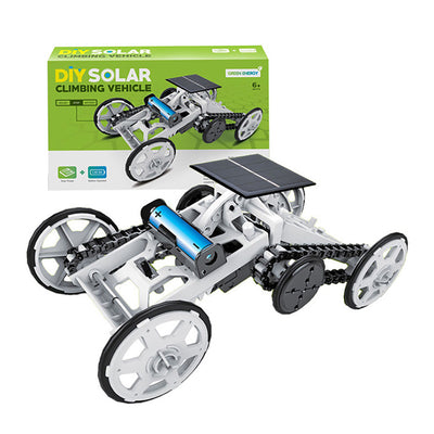 LinkMejor Toy 4WD Car DIY Climbing Vehicle Motor Car Educational Solar Powered Car Engineering Car for Kids&Teens, Science Building Toys, Gifts Toys for 6-12 Year Old Boys Girls