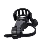 Bicycle Handlebar Light Bracket 360 Degree Rotatable Bike Lamp Holder LED Flashlight Plastic Clip Bike Light Mount Bracket