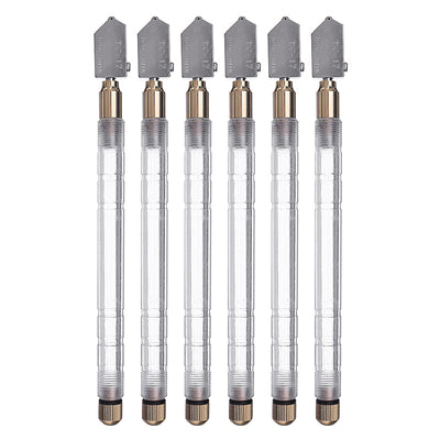 6Pcs TOYO Glass Cutter TC-17 Plastic Handle Straight Cutting Tool Self-oiling