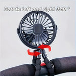Compact Portable Octopus Handheld Night Light Cooling Fan 500mAh with Accessories