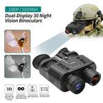 NV8000 3D Night Vision Binoculars Goggles Infrared Digital Head Mount Built-in Battery Rechargeable Camping Equipment