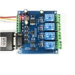 LinkMejor RS232/TTL UART Modbus LinkMejor 4 Ch Relay Module Communication 4-Channel 7-24V Relay Module
